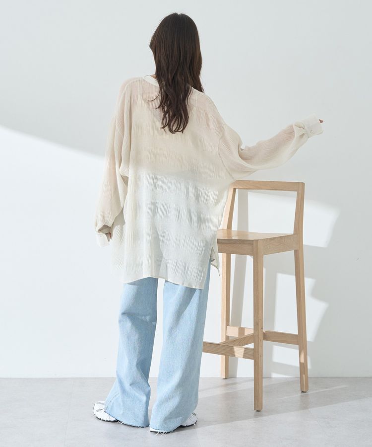 earth music&ecology「マジョリカプリーツレギュラーシャツ」|シャツ・ブラウス|