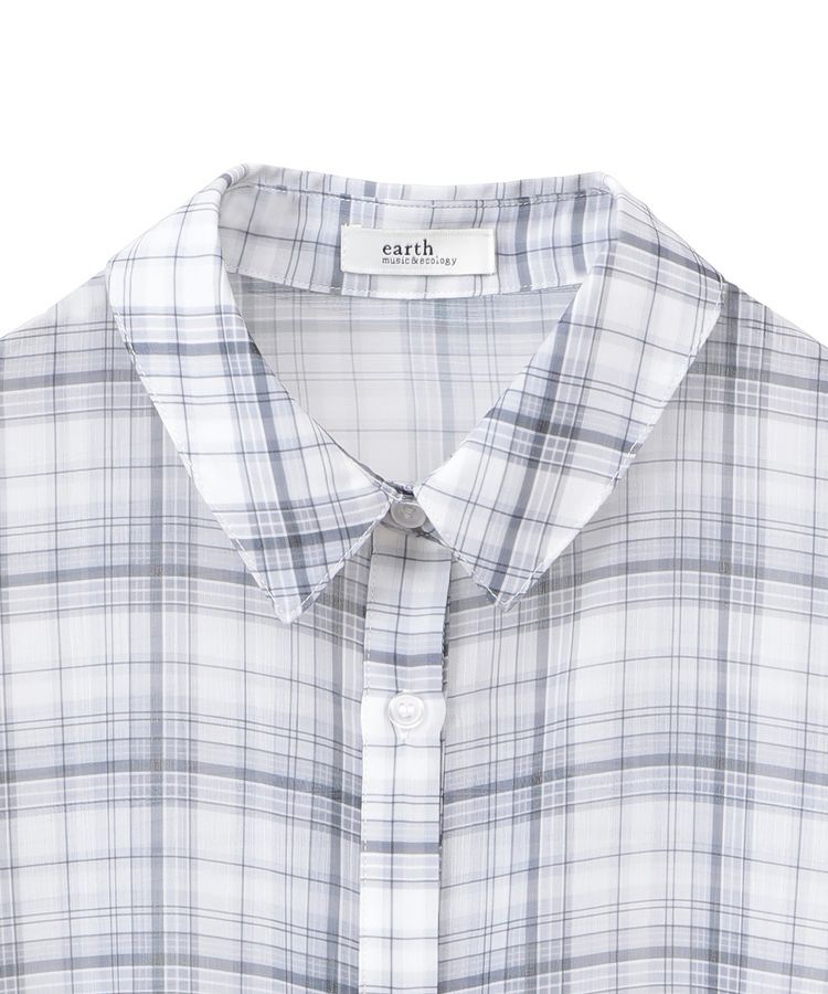 earth music&ecology「シアーチェックシャツ」|シャツ・ブラウス|