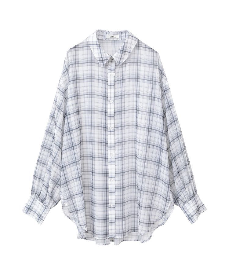 earth music&ecology「シアーチェックシャツ」|シャツ・ブラウス|