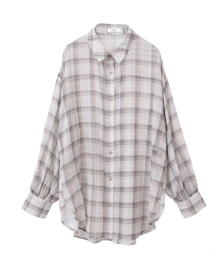 earth music&ecology「シアーチェックシャツ」|シャツ・ブラウス|