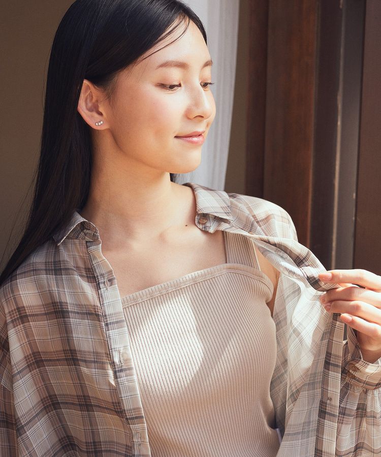 earth music&ecology「シアーチェックシャツ」|シャツ・ブラウス|