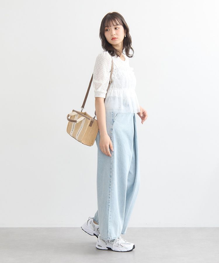 earth music&ecology「SET2点フラワープルオーバー＋チュールビスチェ」|Tシャツ・カットソー|