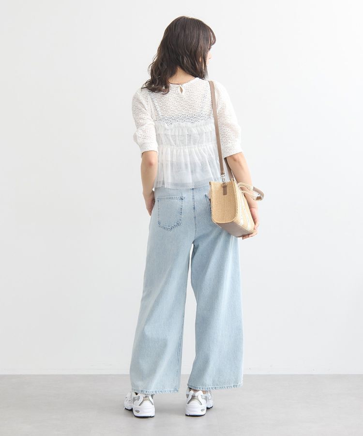 earth music&ecology「SET2点フラワープルオーバー＋チュールビスチェ」|Tシャツ・カットソー|