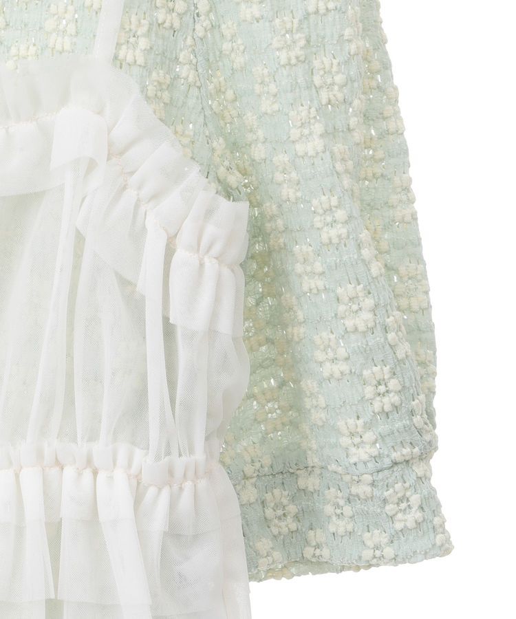 earth music&ecology「SET2点フラワープルオーバー＋チュールビスチェ」|Tシャツ・カットソー|