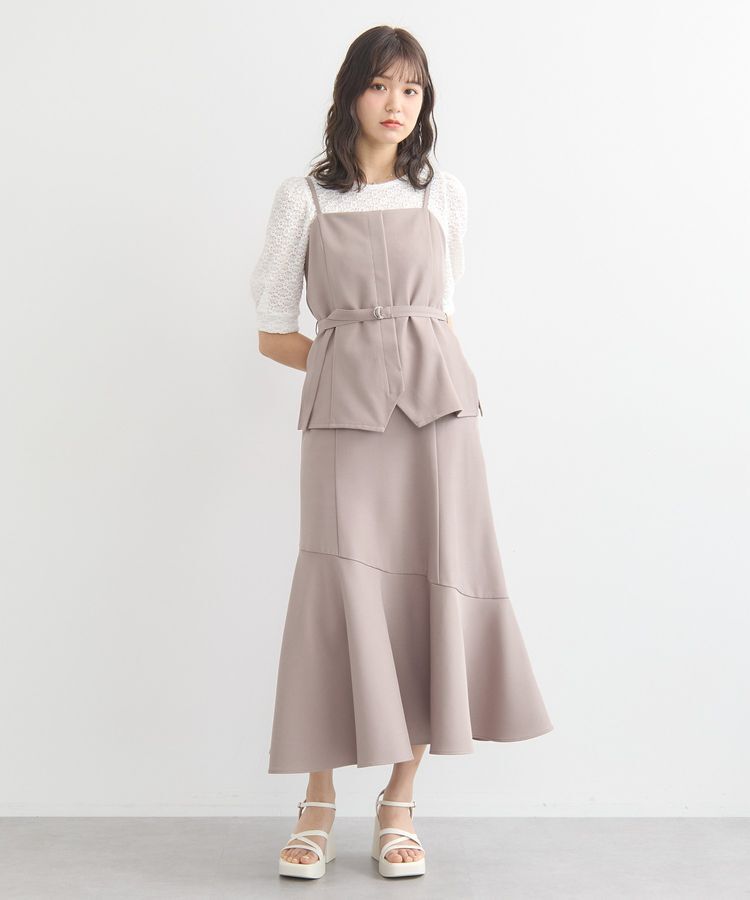 earth music&ecology「ビスチェドッキングワンピース」|ワンピース|