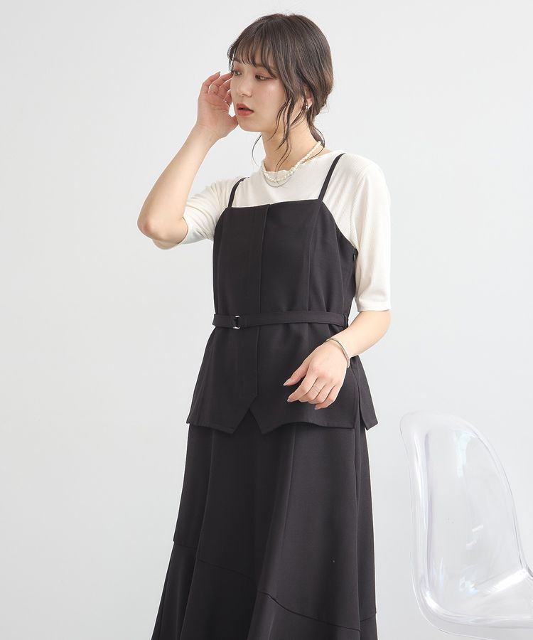 earth music&ecology「ビスチェドッキングワンピース」|ワンピース|