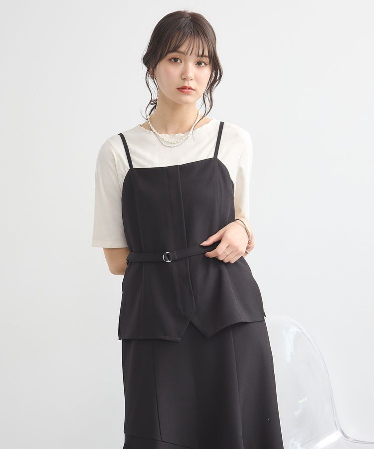 earth music&ecology「ビスチェドッキングワンピース」|ワンピース|