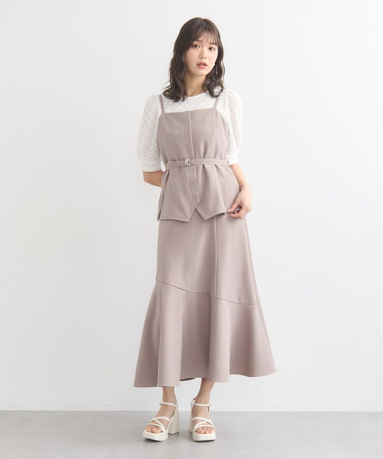 earth music&ecology「ビスチェドッキングワンピース」|ワンピース|