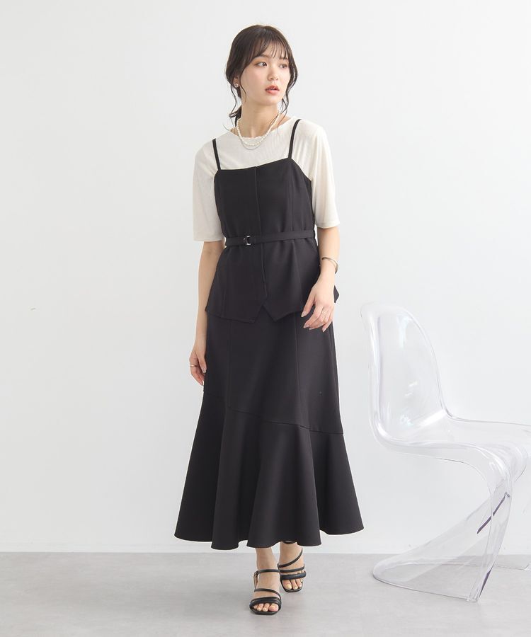 earth music&ecology「ビスチェドッキングワンピース」|ワンピース|