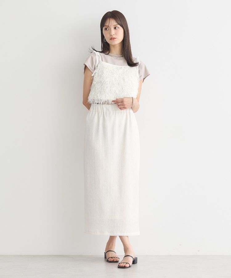 earth music&ecology「選べる丈カットナロースカート」|タイト|