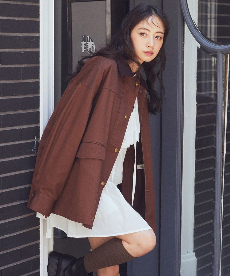 earth music&ecology「ハンティングジャケット」|テーラードジャケット|Brown