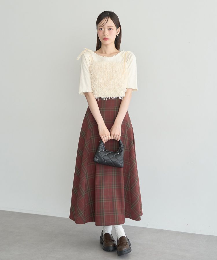 earth music&ecology「スタッズキルトバッグ」|ハンドバッグ|