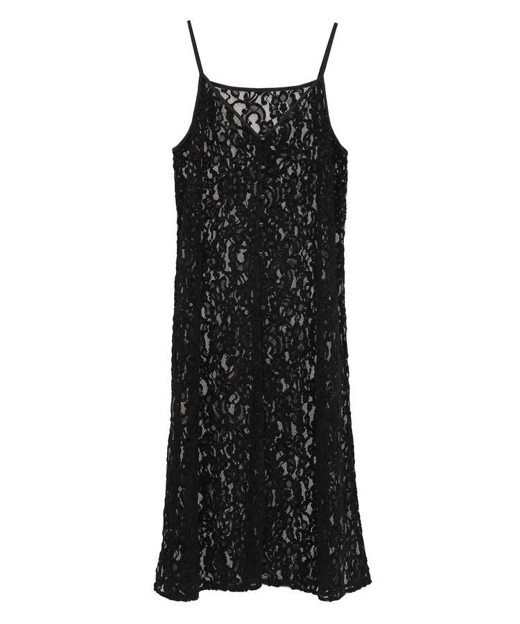 earth music&ecology「起毛レースレイヤードキャミワンピース」|ワンピース|