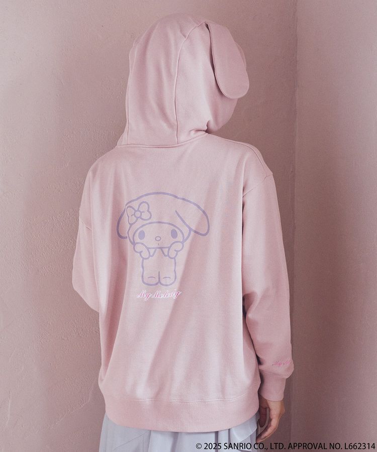 earth music&ecology「マイメロディ&クロミ/earth 耳付きフーディー」|スウェット・ジャージ|