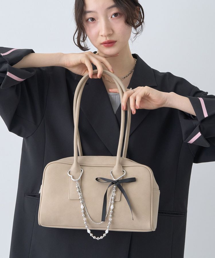 earth music&ecology「リボンパールバッグチャーム」|その他|