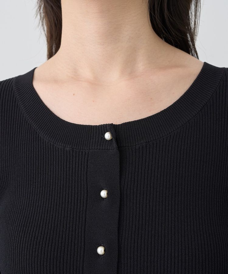 earth music&ecology「ペプラムニットカーディガン」|カーディガン|