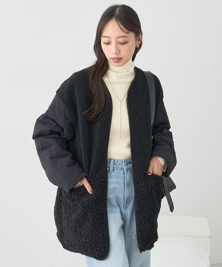 earth music&ecology「ボアキルトミドルコート」|その他|