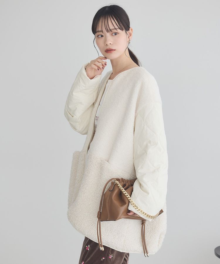 earth music&ecology「ボアキルトミドルコート」|その他|