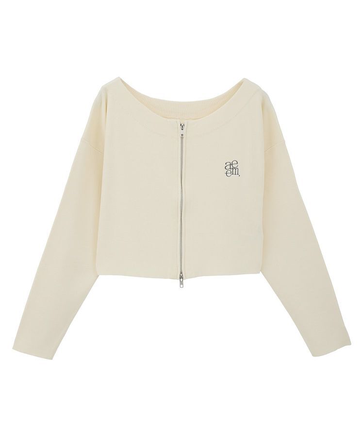 earth music&ecology「ダブルジップロゴニットプルオーバー」|ニット・セーター|