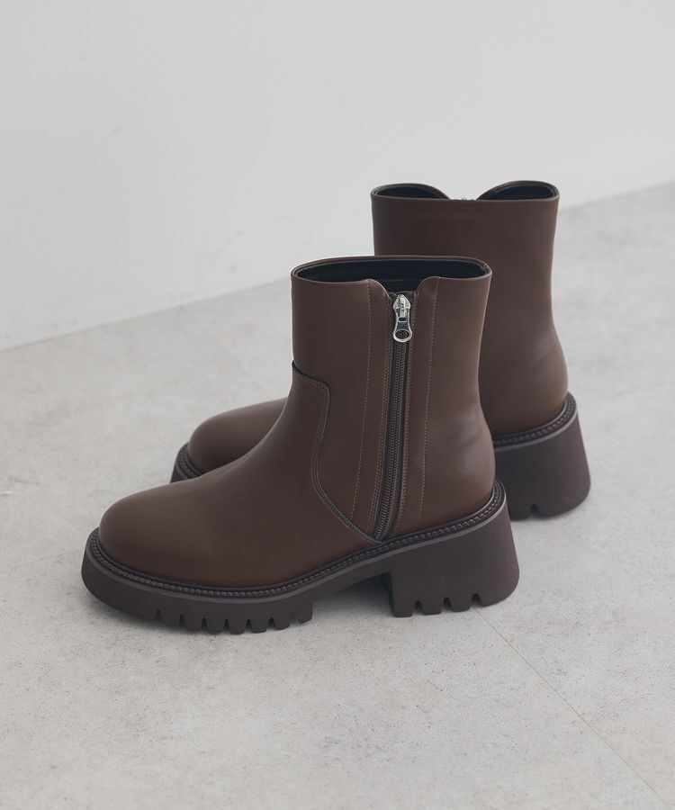 earth music&ecology「ORiental TRaffic サイドジップブーツ」|ショートブーツ|