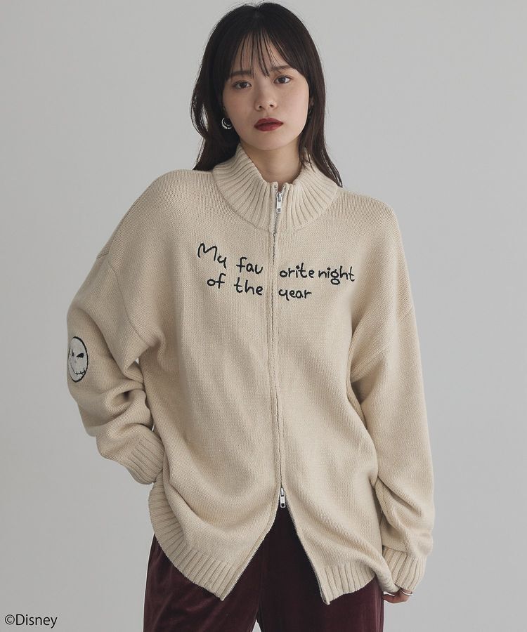 earth music&ecology「ナイトメア/ダブルジップニットカーディガン」|カーディガン|