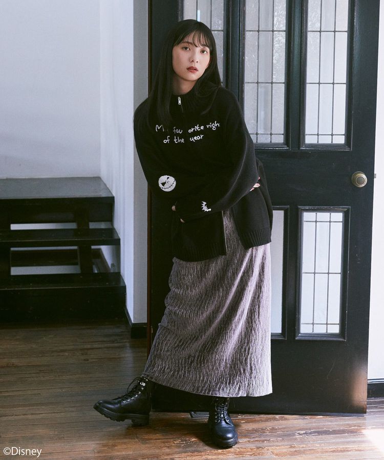 earth music&ecology「ナイトメア/ダブルジップニットカーディガン」|カーディガン|