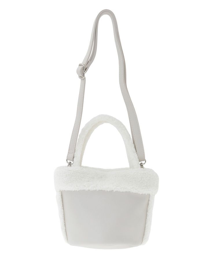 earth music&ecology「ムートン風ボアバッグ」|ショルダー・メッセンジャー|