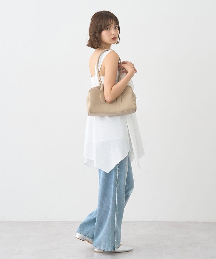 earth music&ecology「ワイドフリンジデニムパンツ」|デニム|