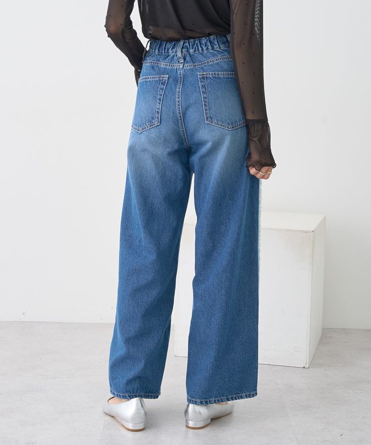 earth music&ecology「ワイドフリンジデニムパンツ」|デニム|