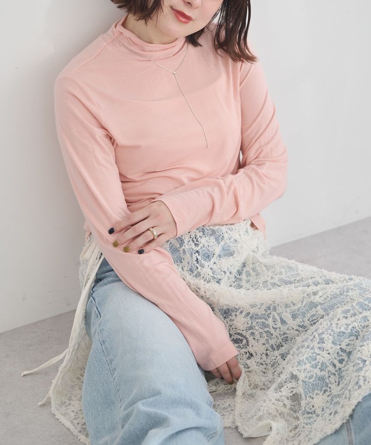 earth music&ecology「あったかフェミニンインナー(シアーハイネック)」|Tシャツ・カットソー|