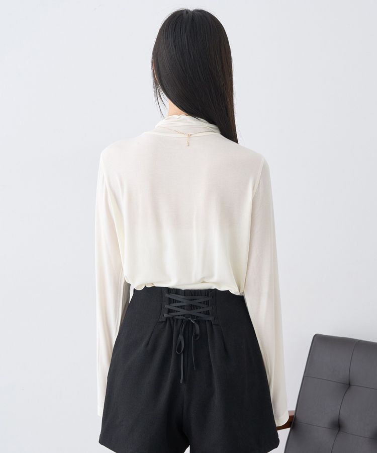 earth music&ecology「あったかフェミニンインナー(シアーハイネック)」|Tシャツ・カットソー|