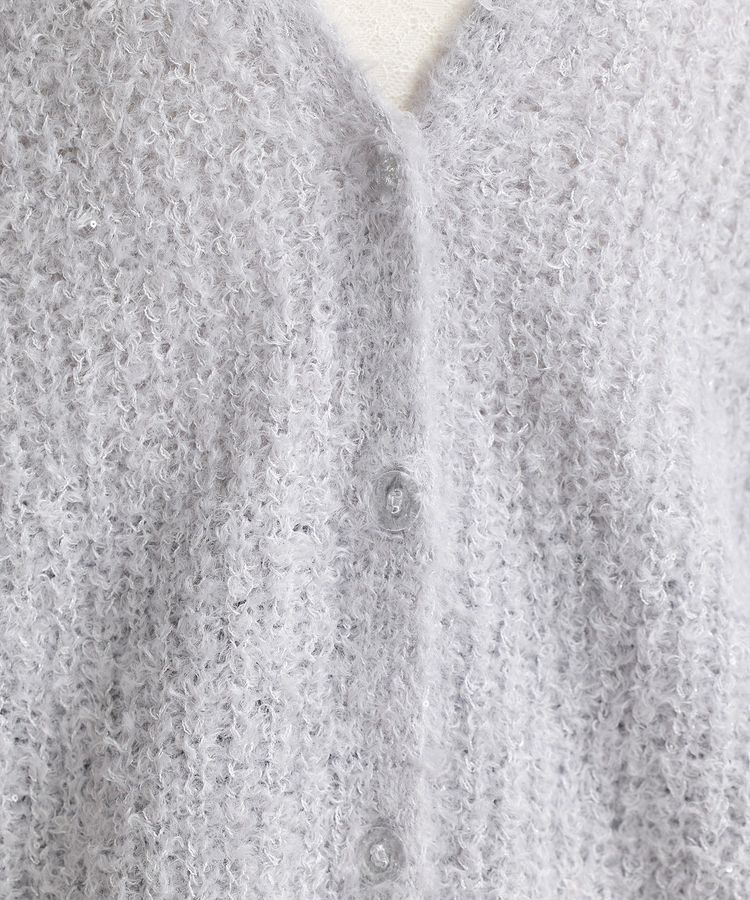 earth music&ecology「スパンコールブークレカーディガン」|カーディガン|