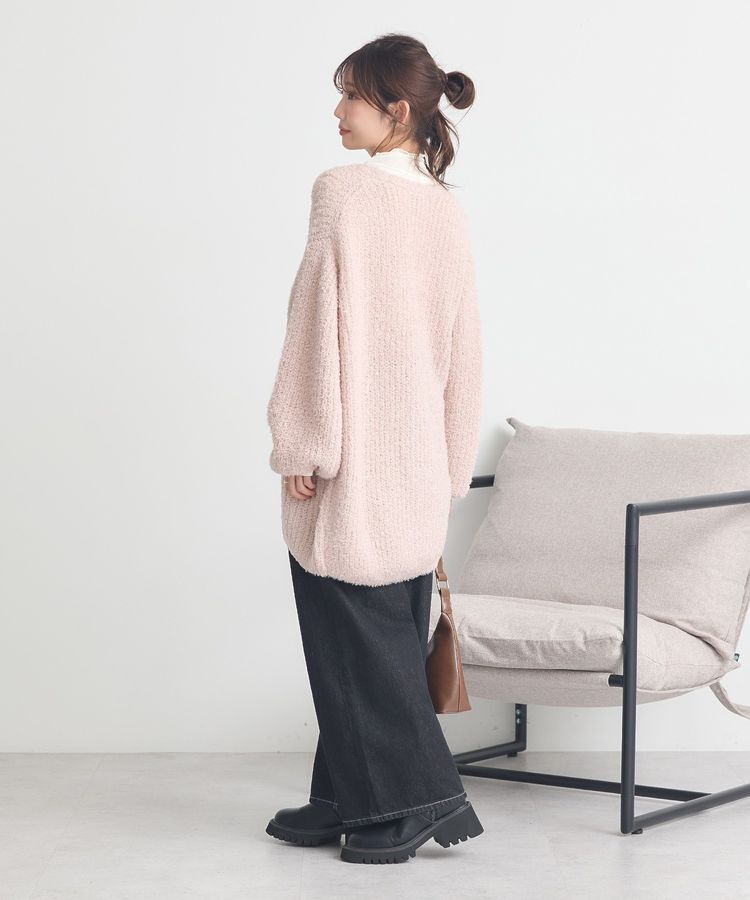 earth music&ecology「スパンコールブークレカーディガン」|カーディガン|