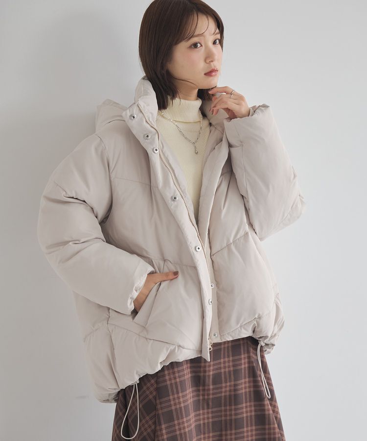 earth music&ecology「2WAYパファーブルゾン」|ブルゾン・スタジャン|Beige