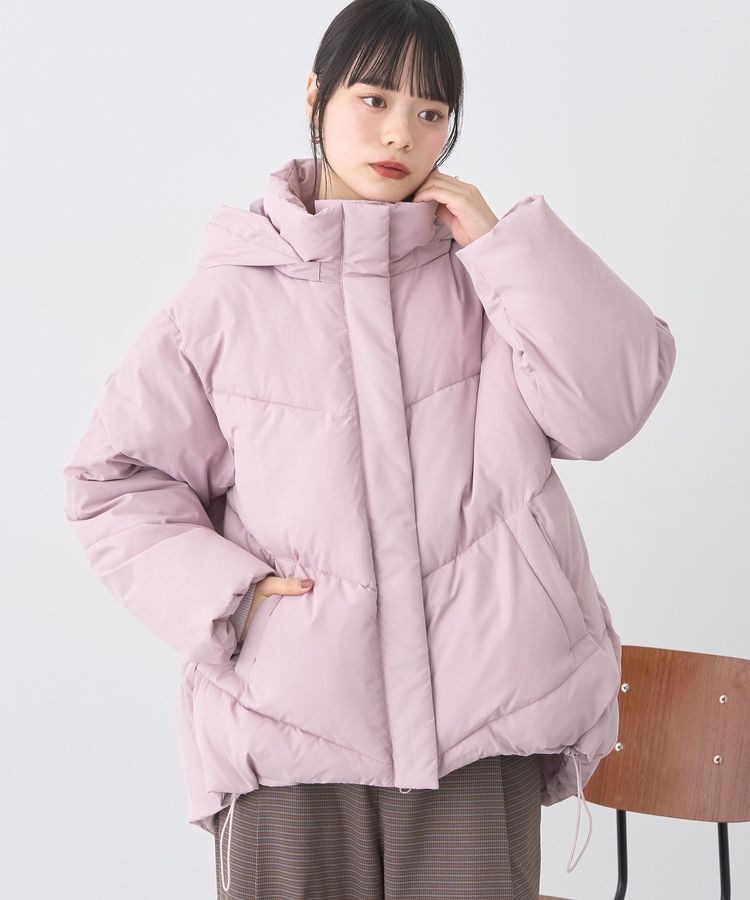 earth music&ecology「2WAYパファーブルゾン」|ブルゾン・スタジャン|Pink Beige