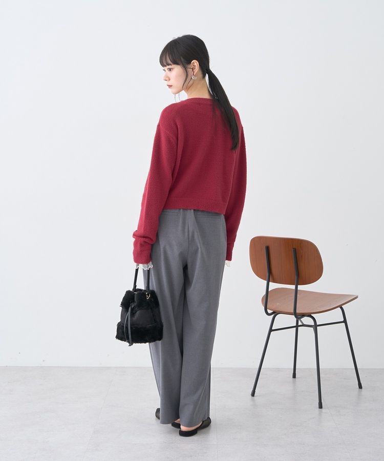 earth music&ecology「パウダーシャギークルーネックカーディガン」|カーディガン|