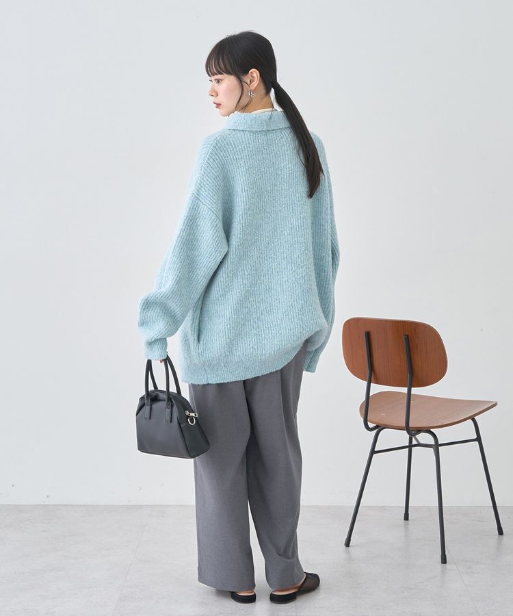 earth music&ecology「襟付きニットアウター」|カーディガン|