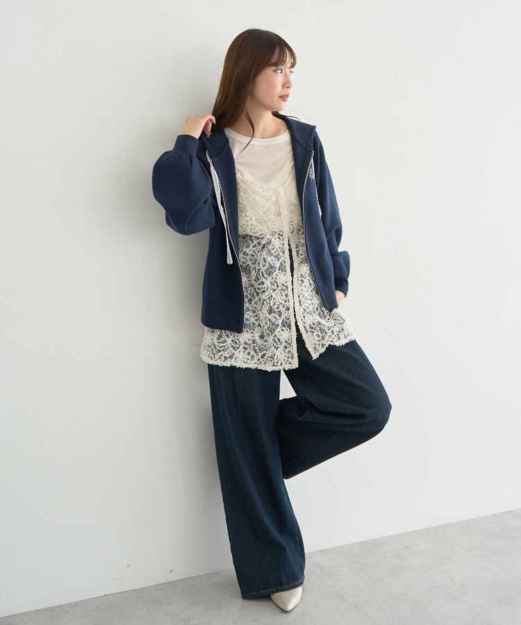 earth music&ecology「モールレースキャミチュニック」|チュニック|