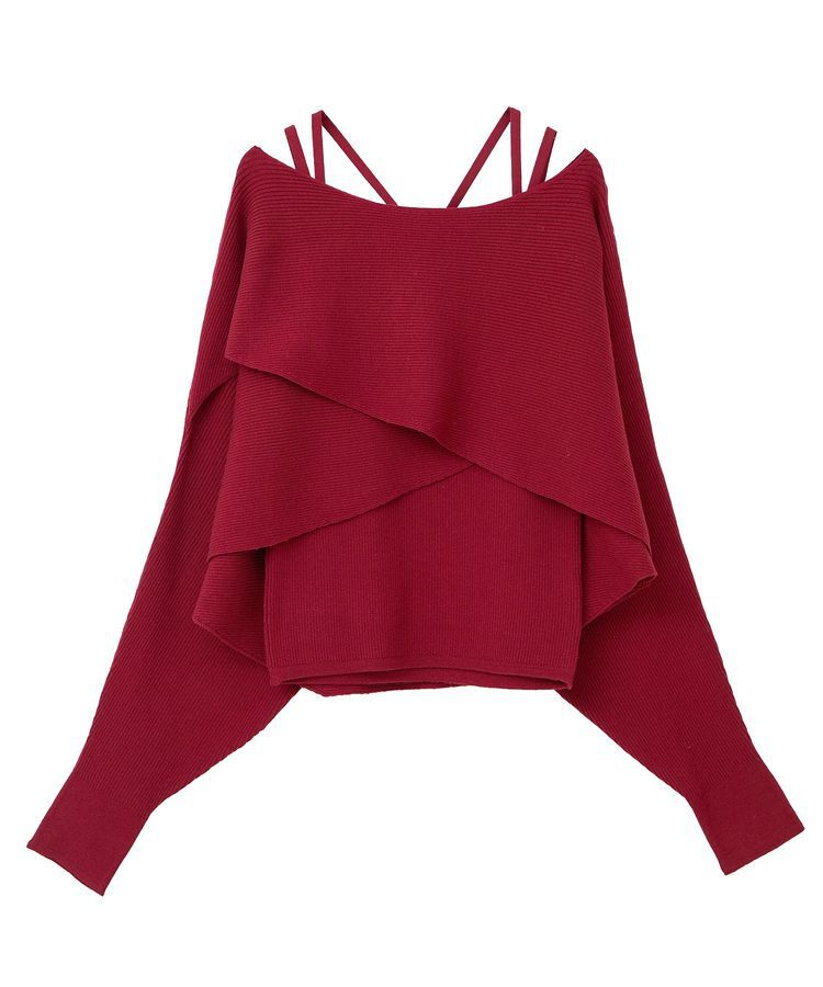 earth music&ecology「SET2点クロスニット+キャミソール」|ニット・セーター|