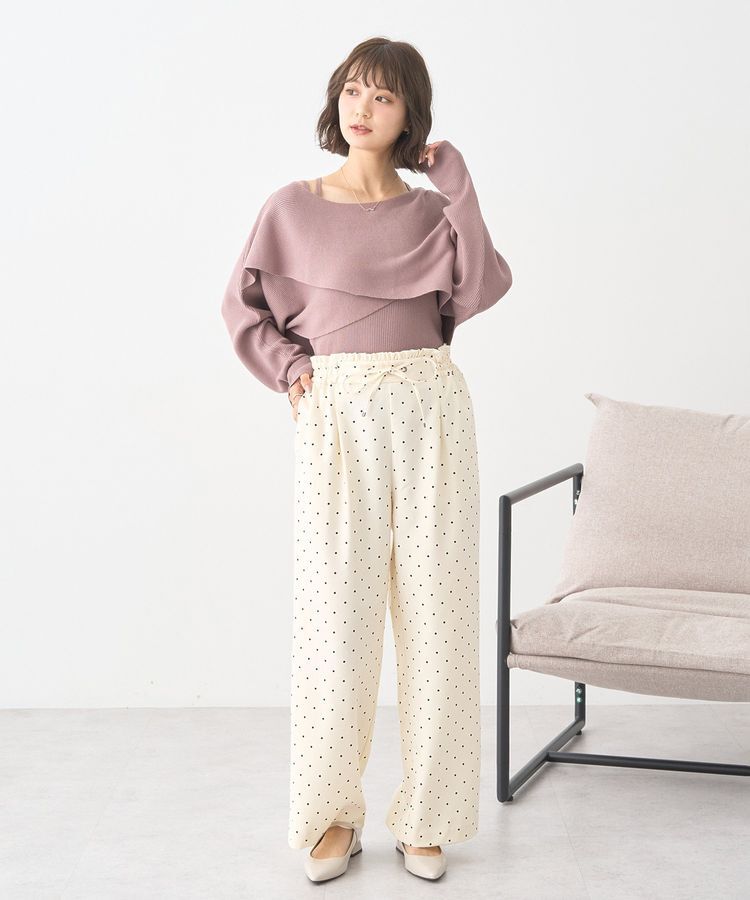 earth music&ecology「SET2点クロスニット+キャミソール」|ニット・セーター|