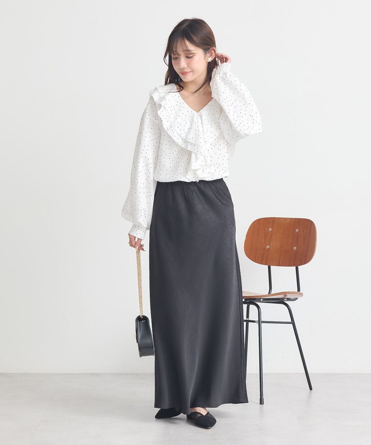 earth music&ecology「ラッフルカラーブラウス」|シャツ・ブラウス|