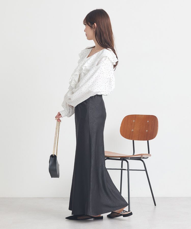 earth music&ecology「ラッフルカラーブラウス」|シャツ・ブラウス|