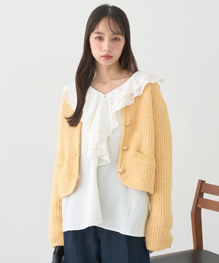 earth music&ecology「ラッフルカラーブラウス」|シャツ・ブラウス|