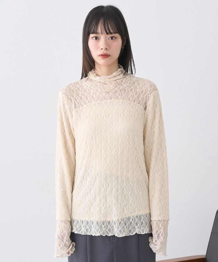 earth music&ecology「あったかフェミニンインナー(ハイネック)」|Tシャツ・カットソー|