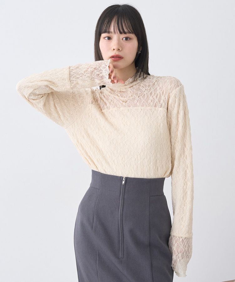 earth music&ecology「あったかフェミニンインナー(ハイネック)」|Tシャツ・カットソー|