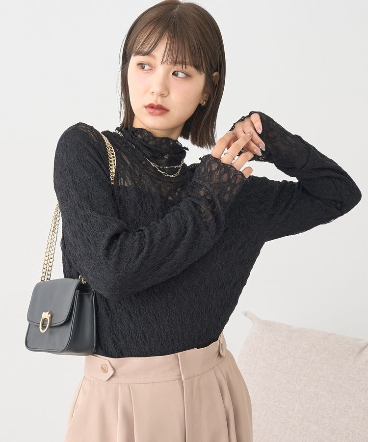 earth music&ecology「あったかフェミニンインナー(ハイネック)」|Tシャツ・カットソー|