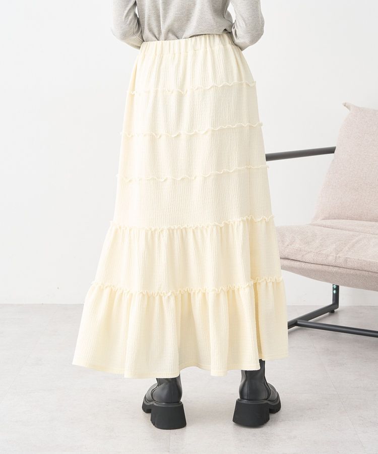 earth music&ecology「メロー切替フレアスカート」|フレア|