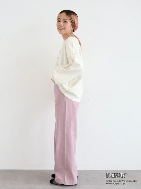  「PEANUTSピグメントロングT」|Tシャツ・カットソー|