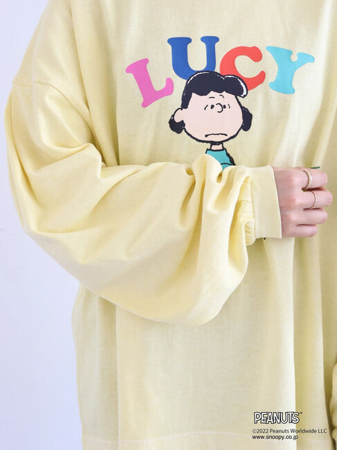  「PEANUTSピグメントロングT」|Tシャツ・カットソー|
