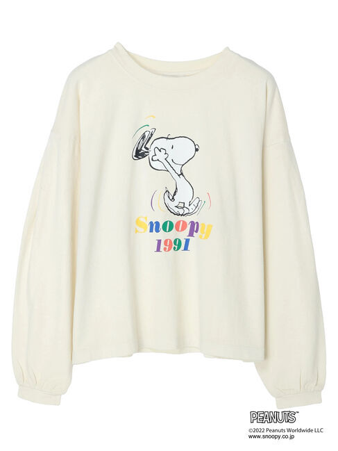  「PEANUTSピグメントロングT」|Tシャツ・カットソー|